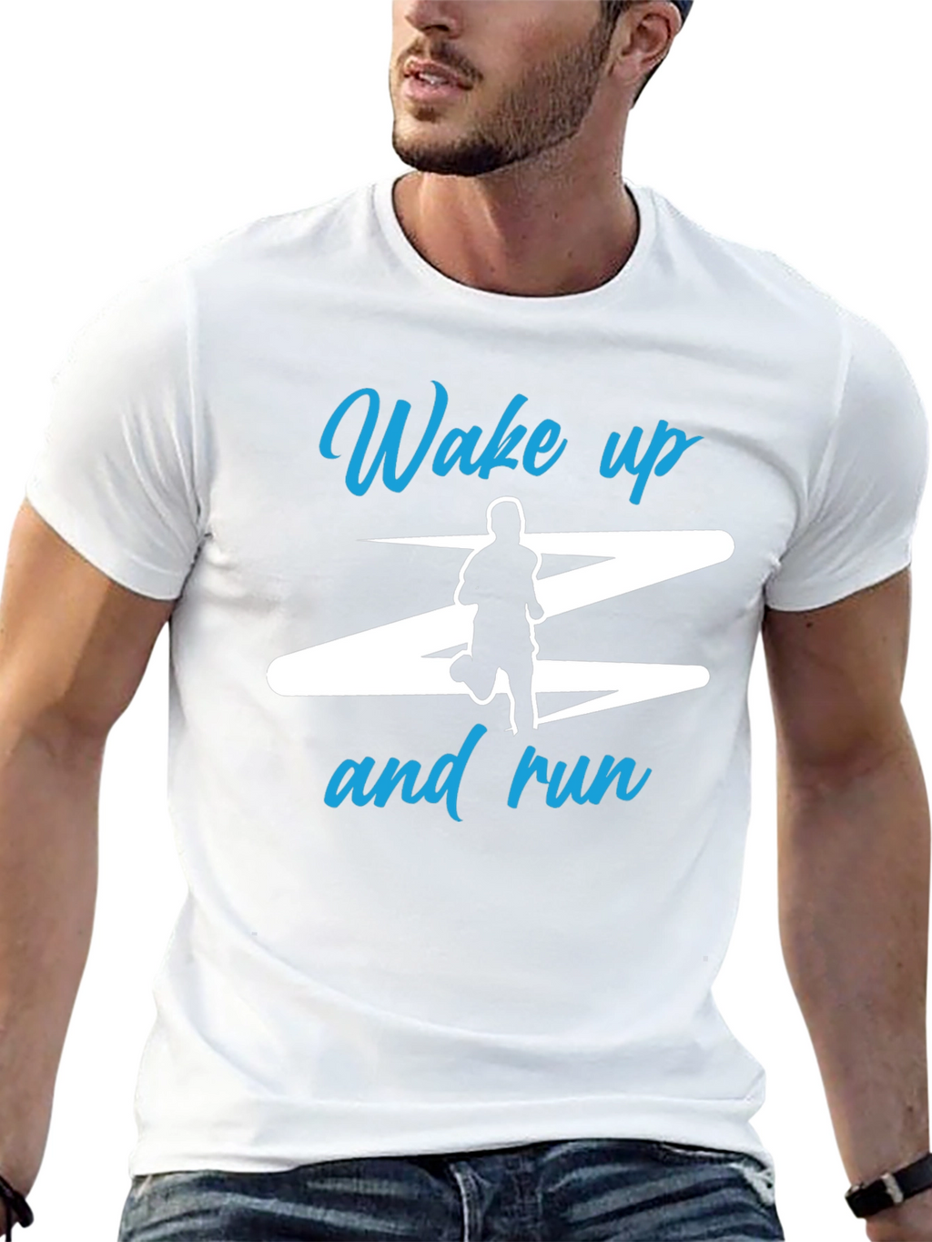 Wake Up and Run Graphic T-Shirt