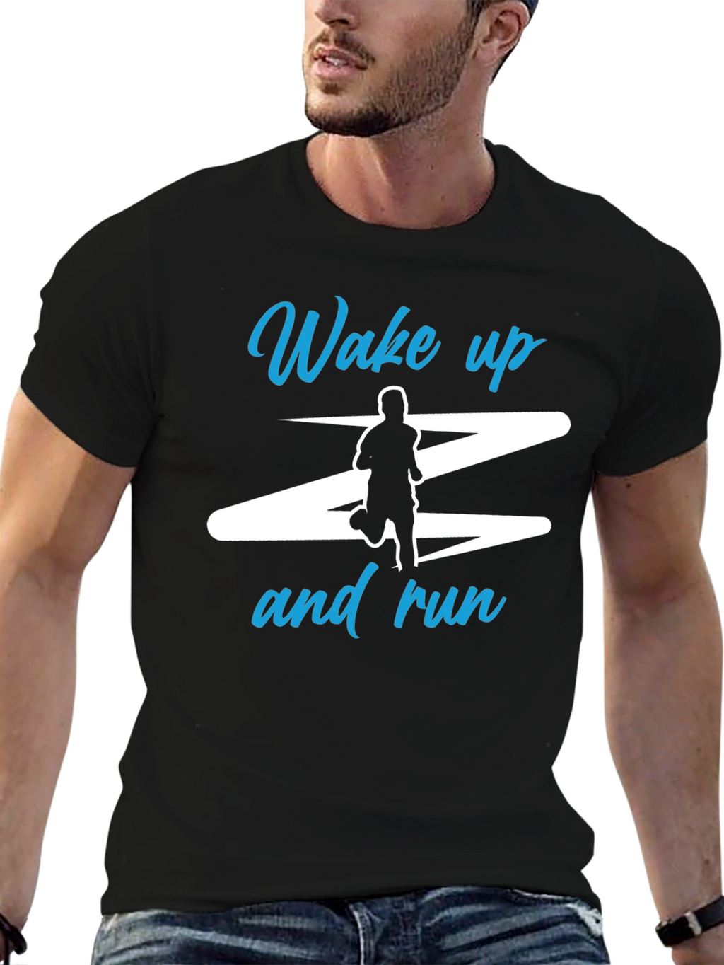 Wake Up and Run Graphic T-Shirt