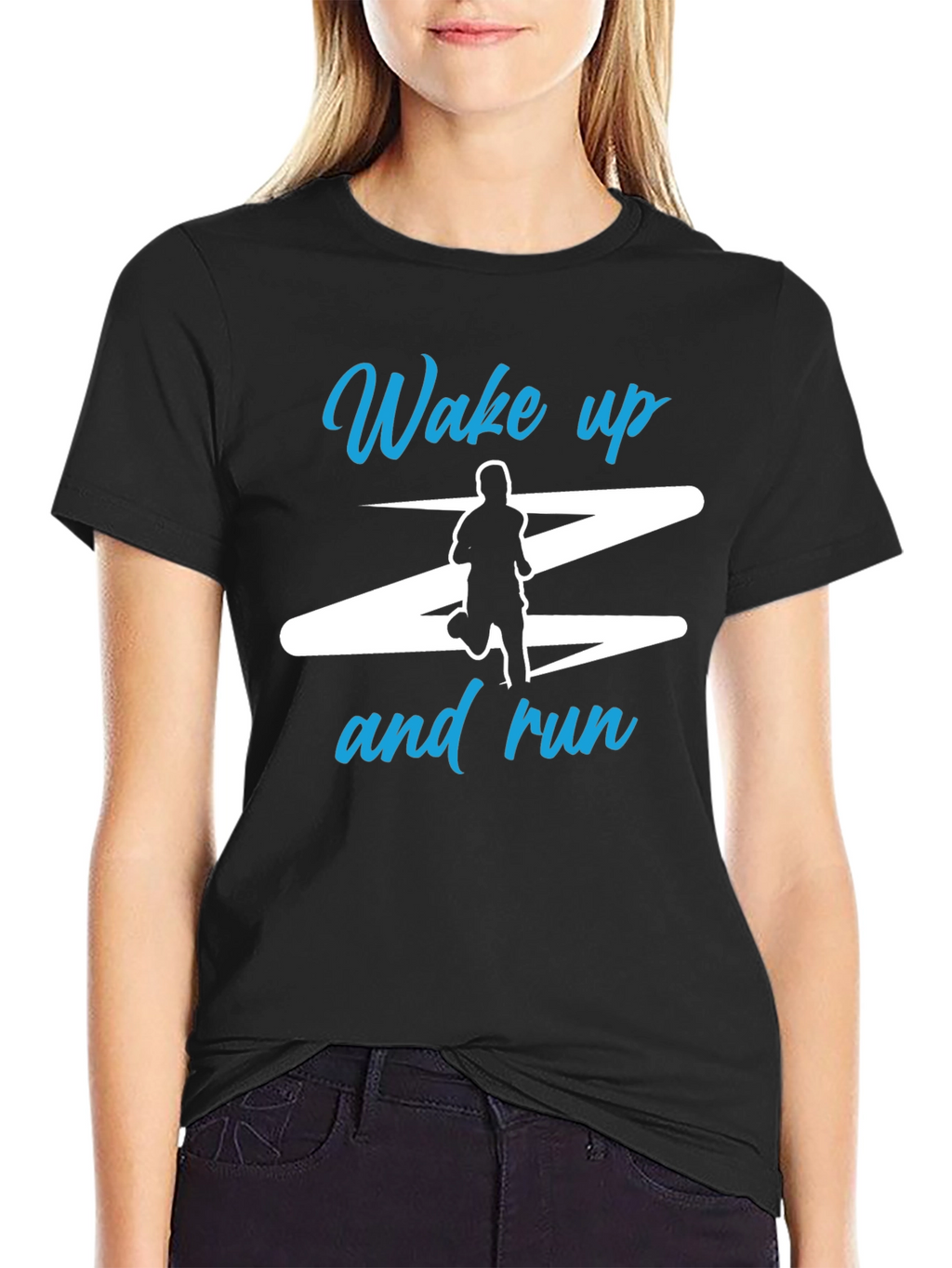 Wake Up and Run Graphic T-Shirt