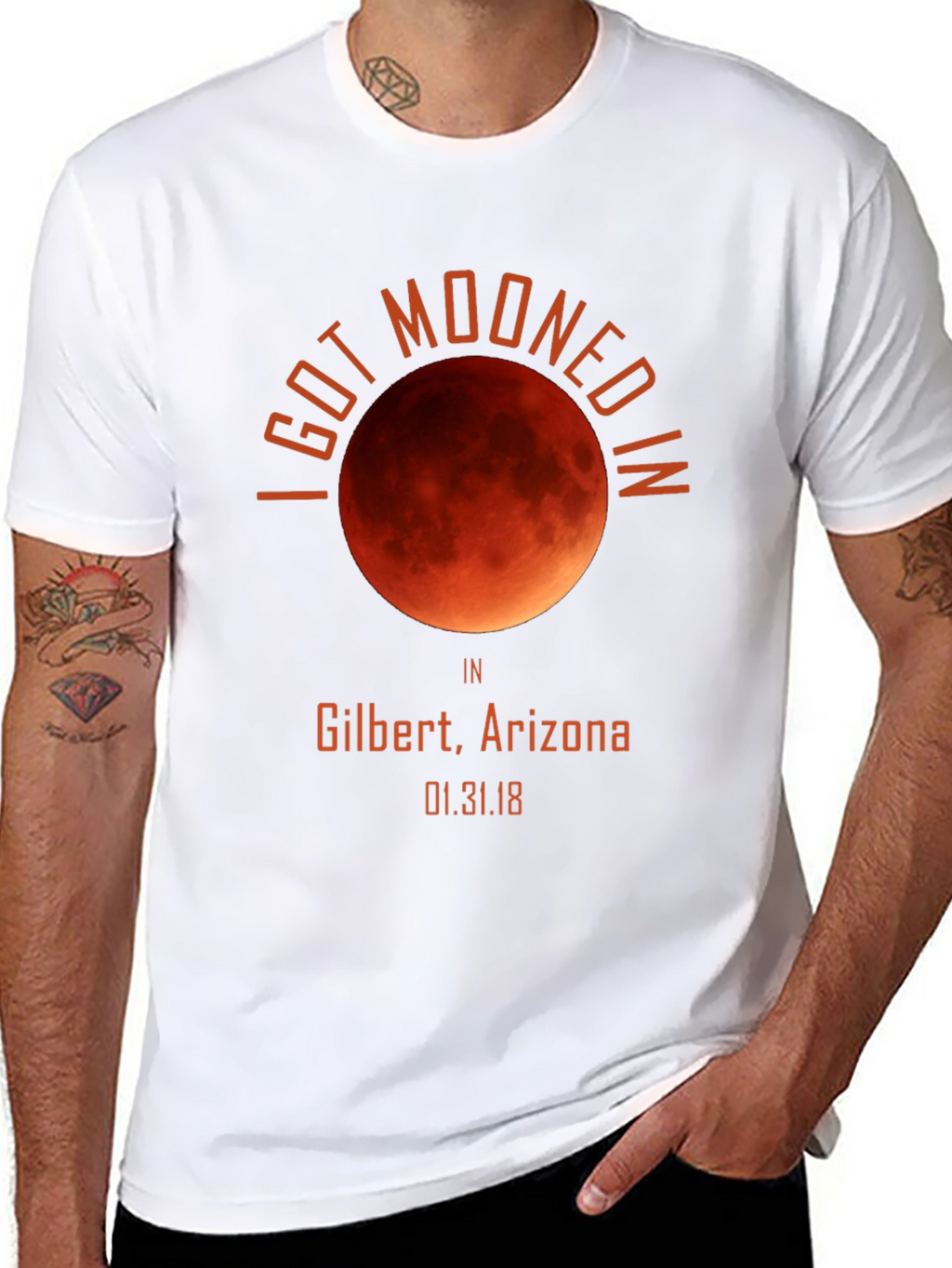 I Got Mooned In Gilbert Arizona Shirt Eclipse Souvenir