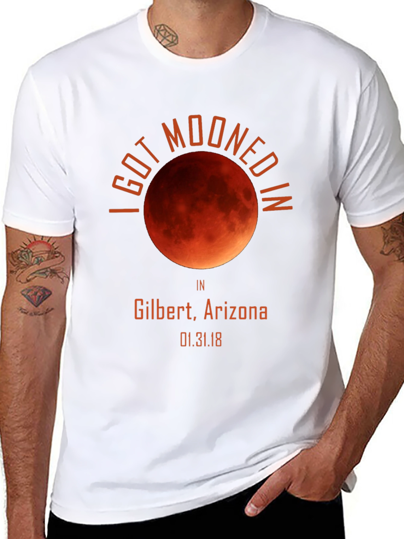 I Got Mooned In Gilbert Arizona Shirt Eclipse Souvenir