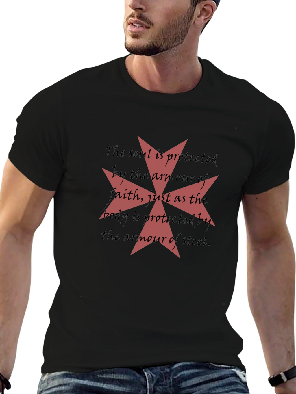 Knights Templar Armor of Faith Graphic T-Shirt