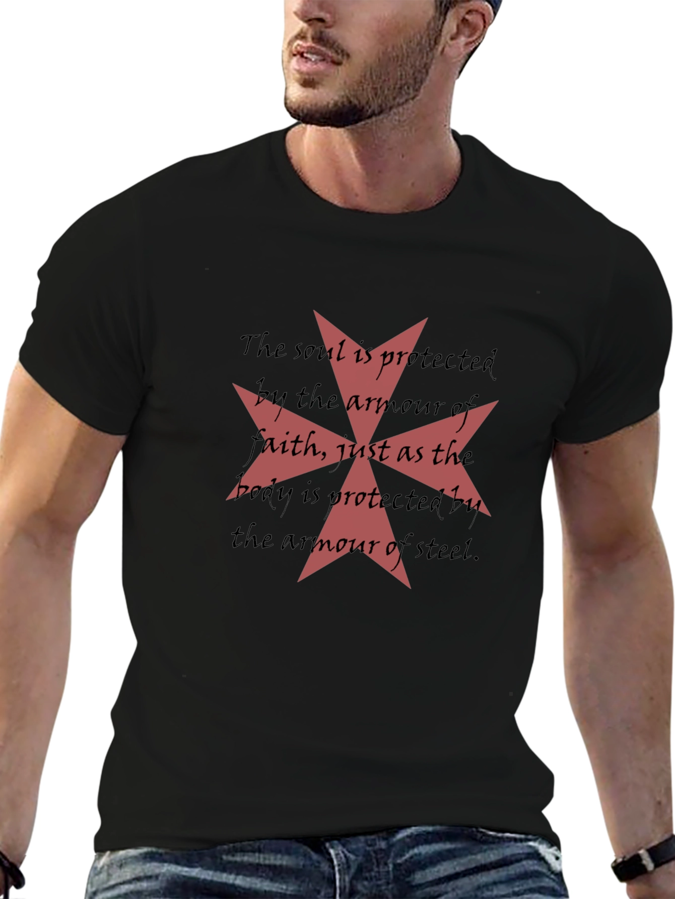 Knights Templar Armor of Faith Graphic T-Shirt