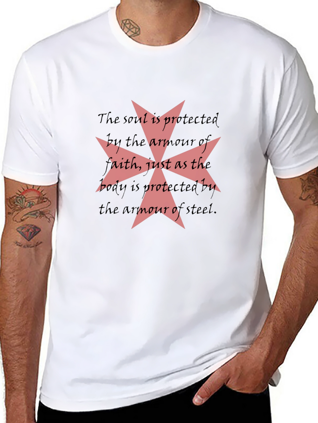 Knights Templar Armor of Faith Graphic T-Shirt