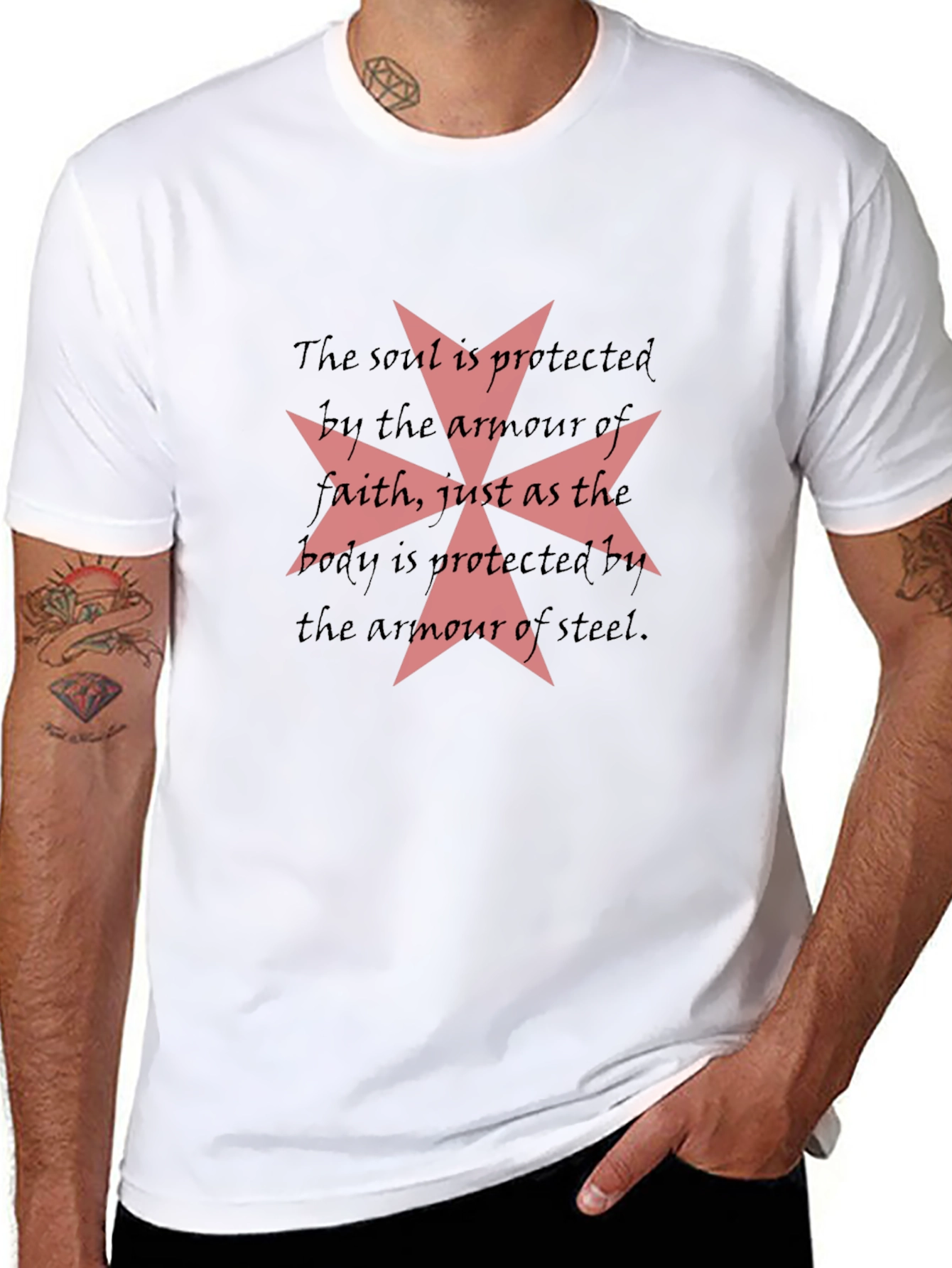 Knights Templar Armor of Faith Graphic T-Shirt