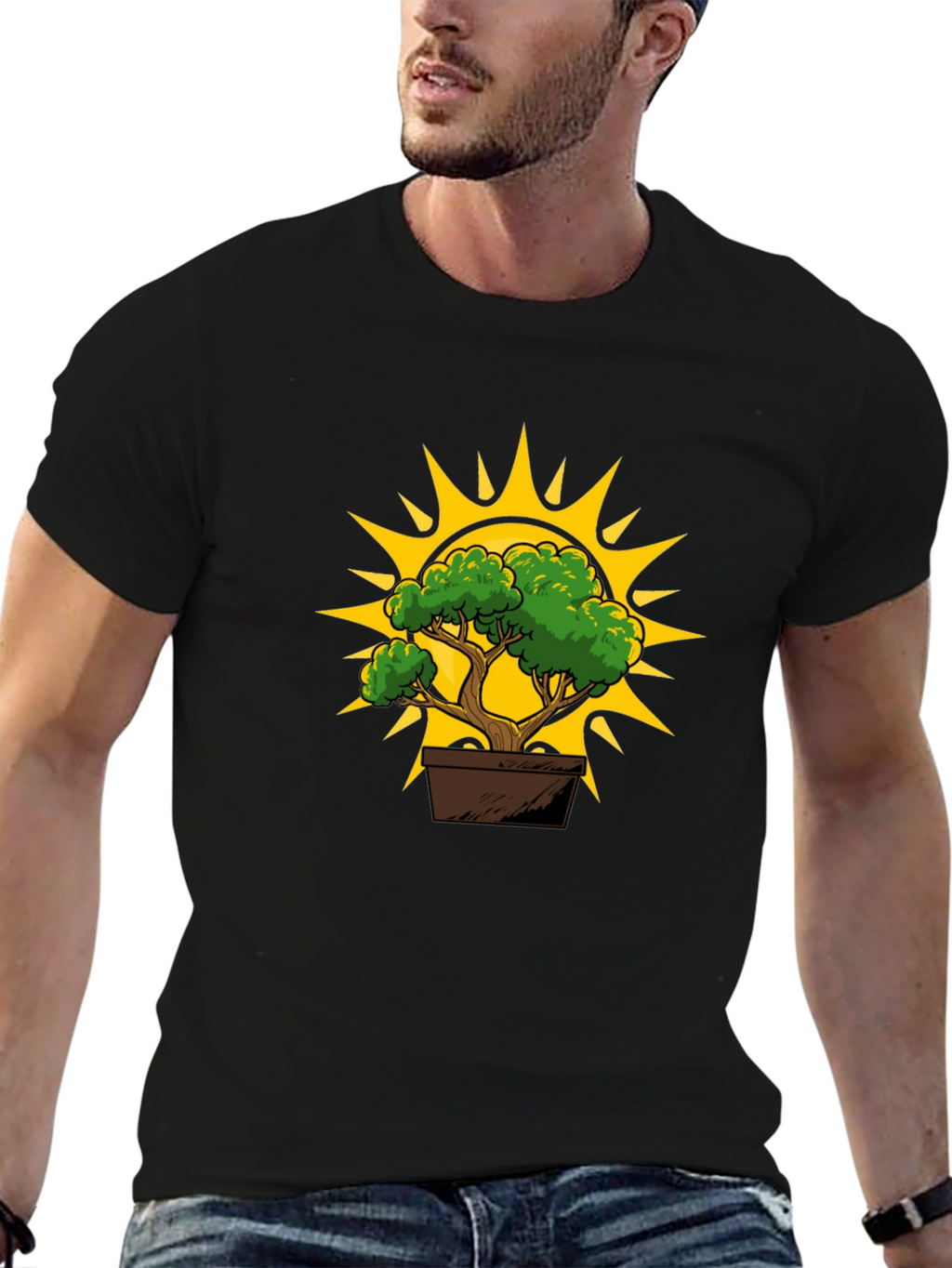 Bonsai Sun Graphic Tee - Stylish and Unique T-Shirt