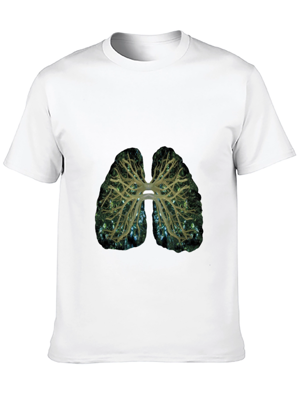 Lungs Graphic Print T-Shirt - Breath of Fresh Style