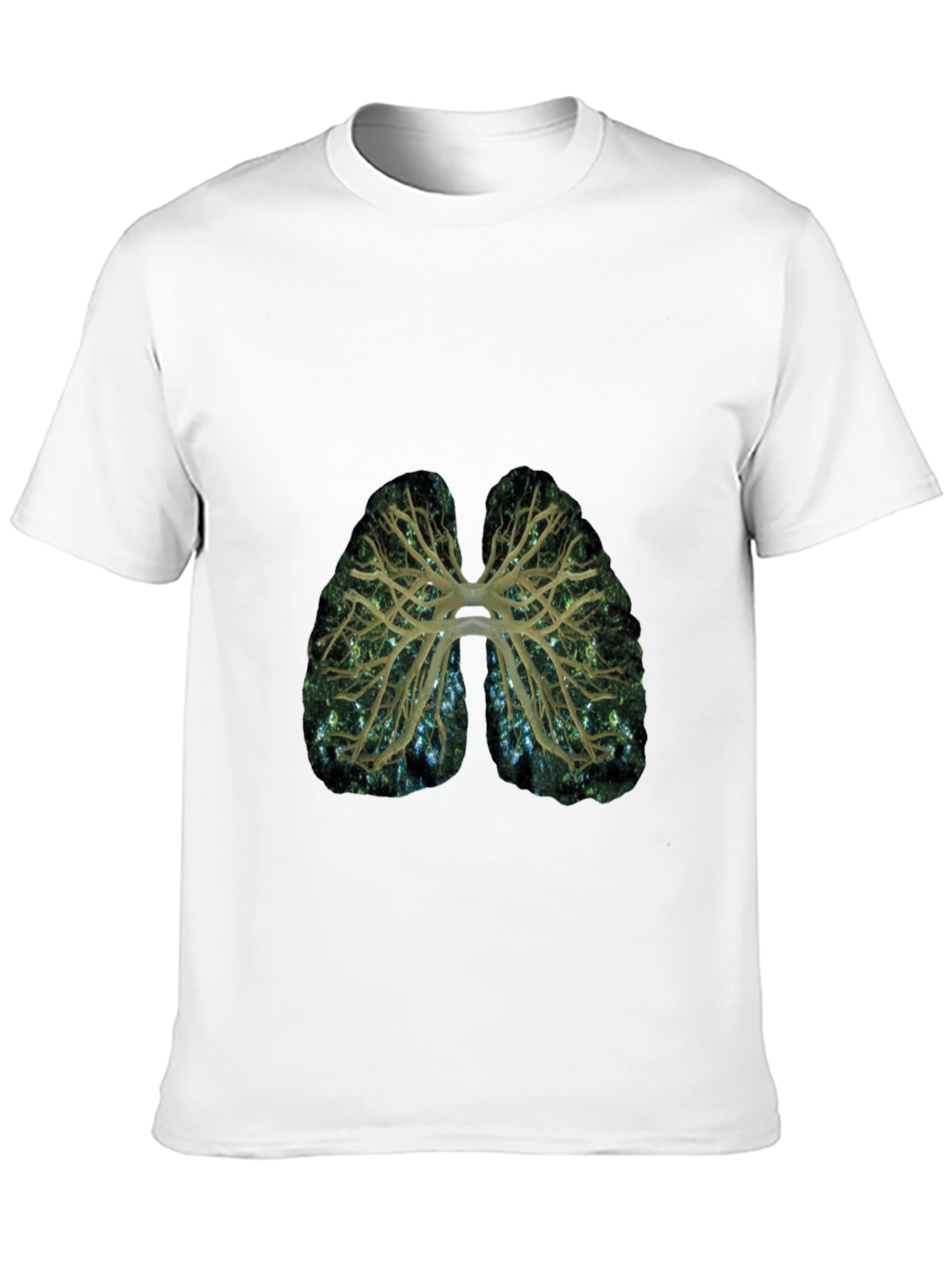 Lungs Graphic Print T-Shirt - Breath of Fresh Style