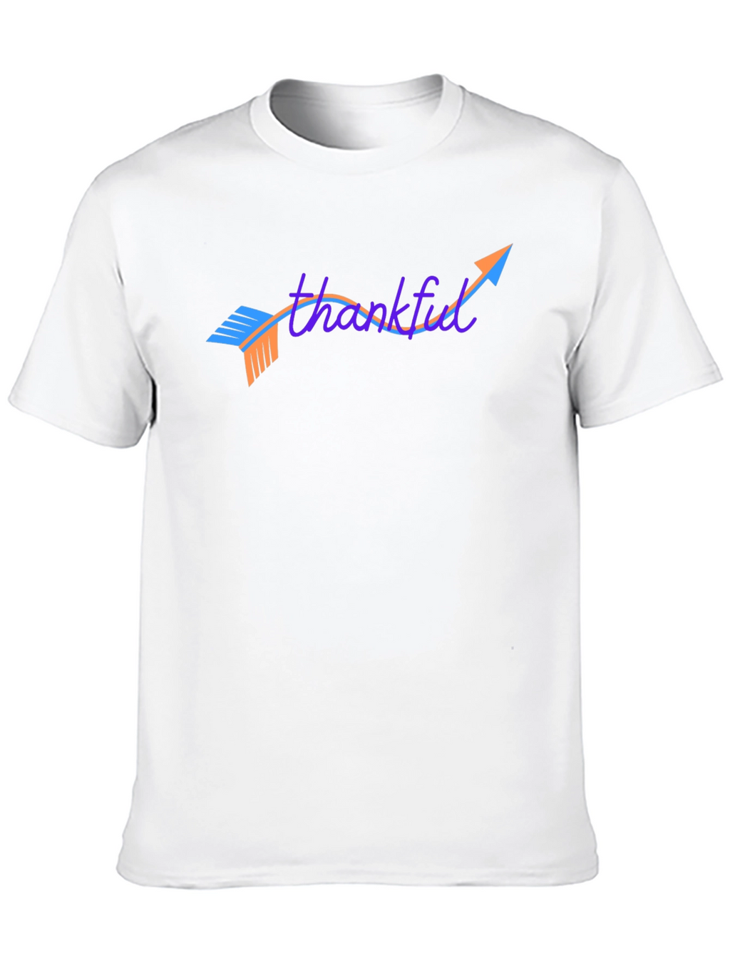 Thankful Arrow Graphic Tee - Casual Black T-Shirt