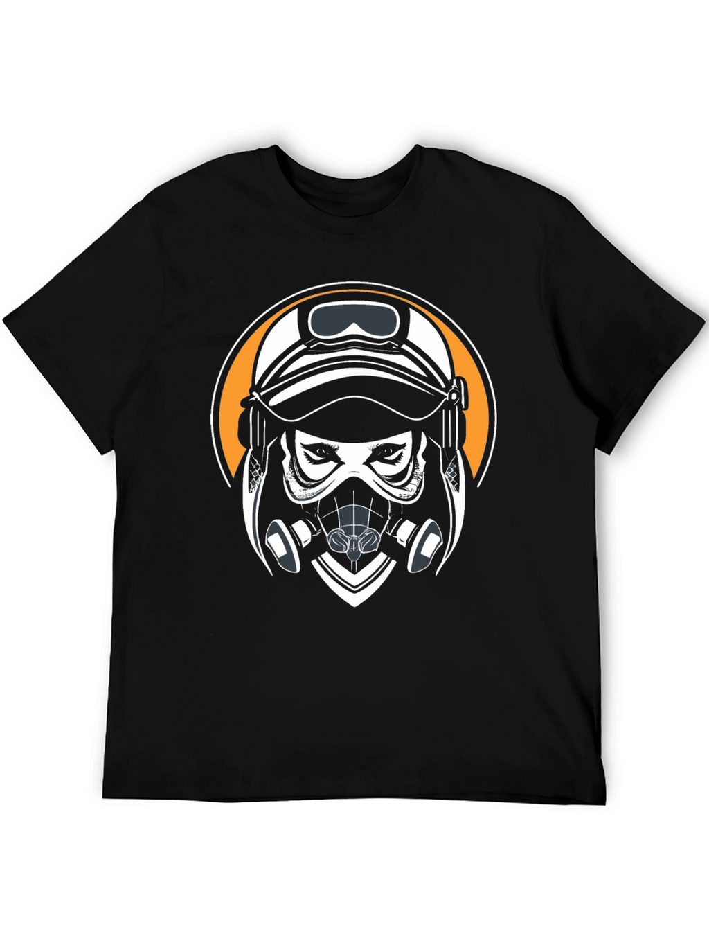 Gas Mask Graphic Black T-Shirt