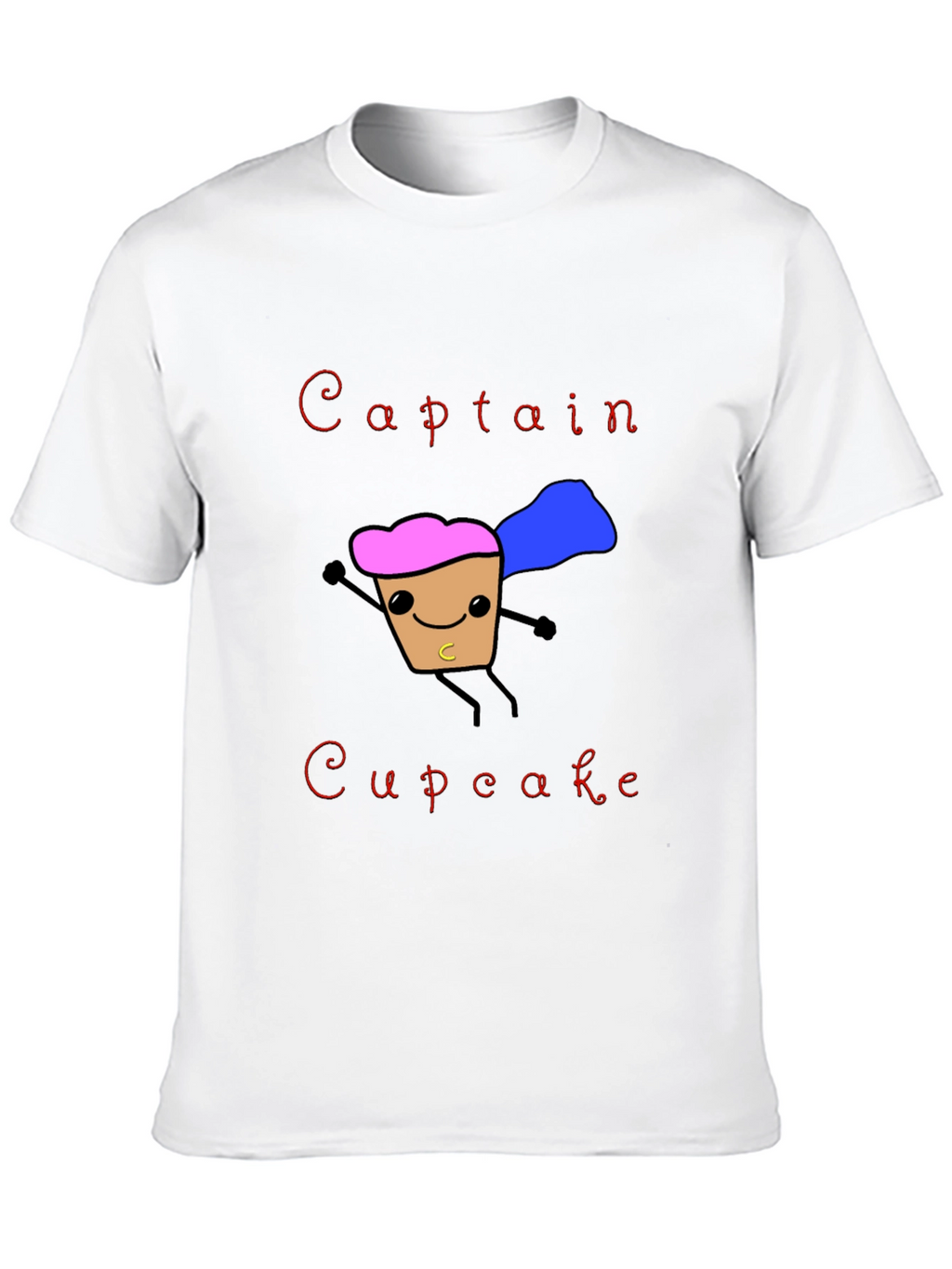 Captain Cupcake T-Shirt Funny Hero Graphic Tee