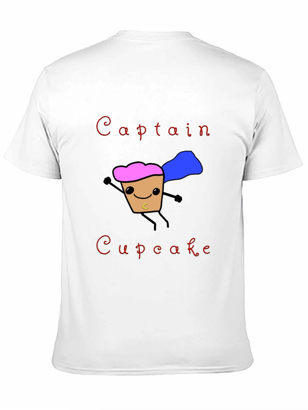 Captain Cupcake T-Shirt Funny Hero Graphic Tee
