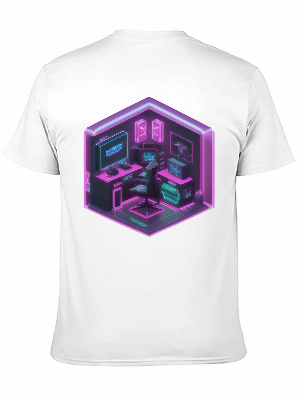 Cyberpunk Gaming Room T-Shirt