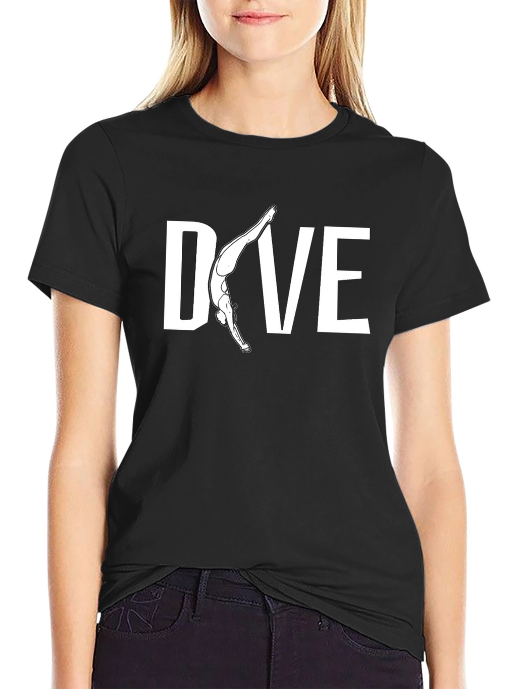 Dive T-Shirt - Black Tee with Diver Graphic