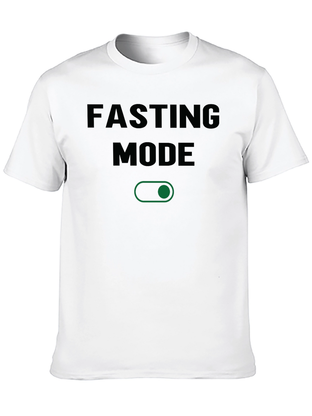 Fasting Mode Graphic Tee - Black Cotton