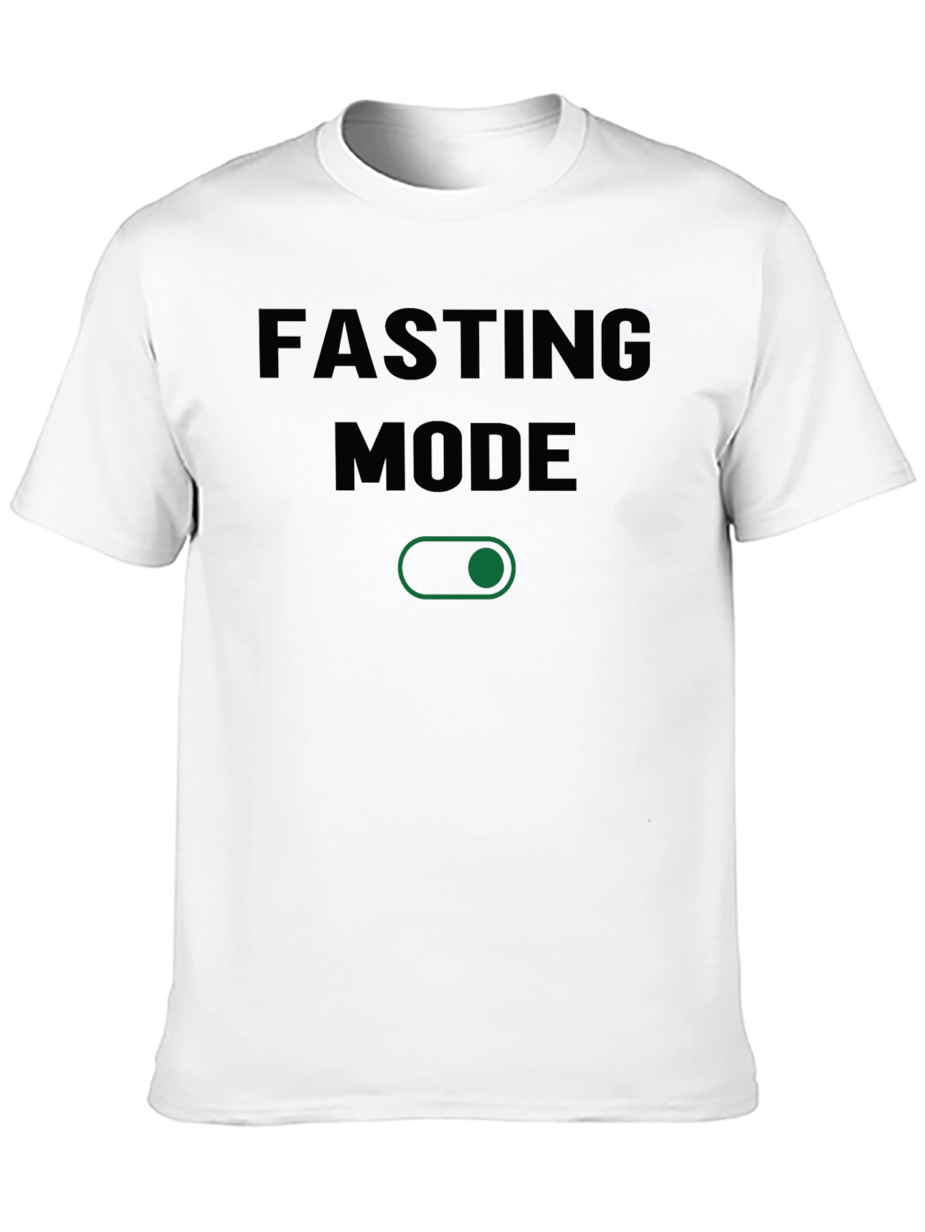 Fasting Mode Graphic Tee - Black Cotton