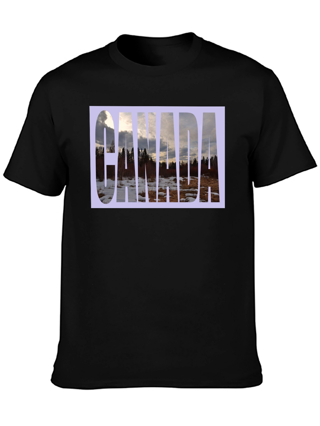 Canada Landscape Graphic Tee - Black T-Shirt