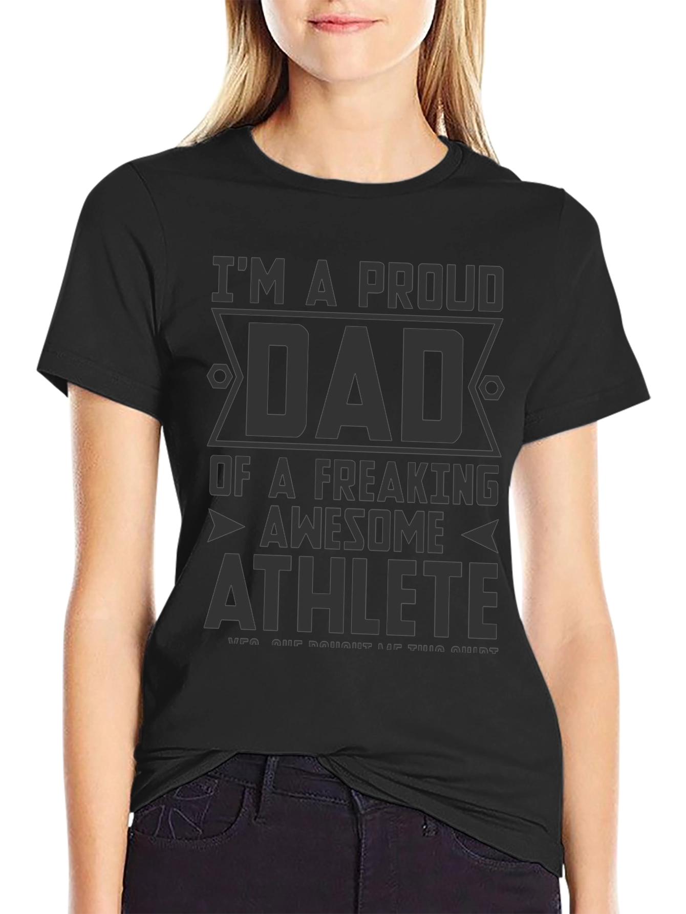 Proud Dad of Awesome Athlete Graphic T-Shirt