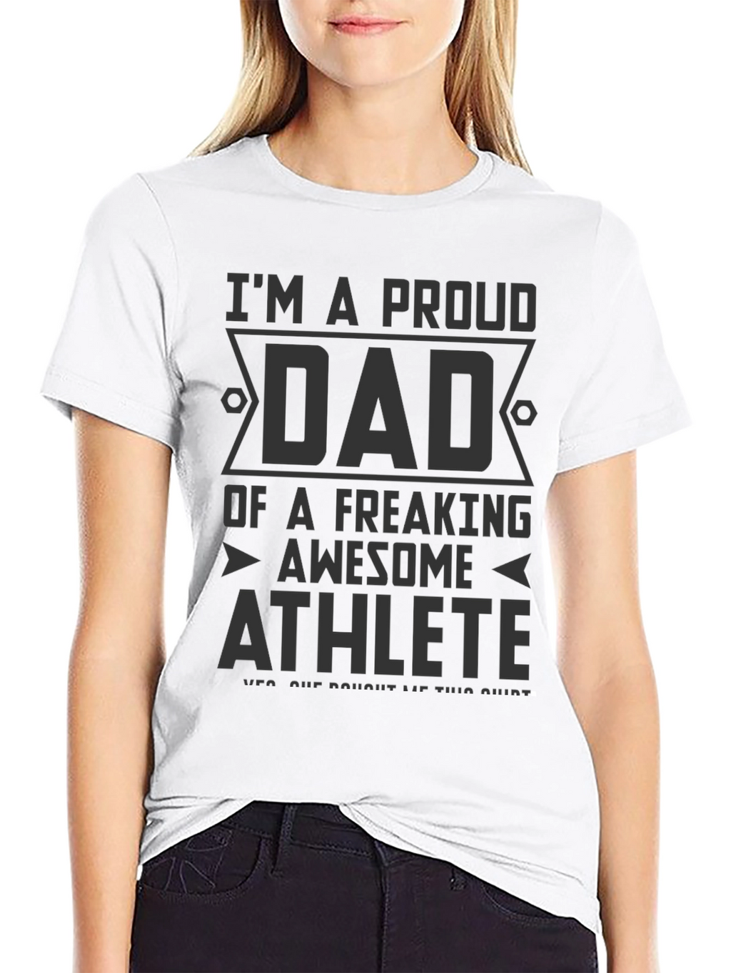 Proud Dad of Awesome Athlete Graphic T-Shirt