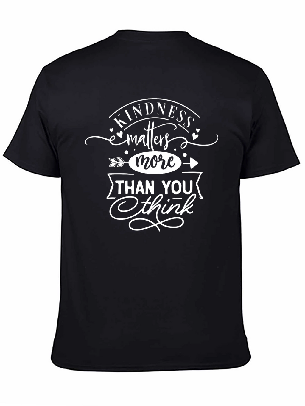 Kindness Matters More Black Graphic Tee