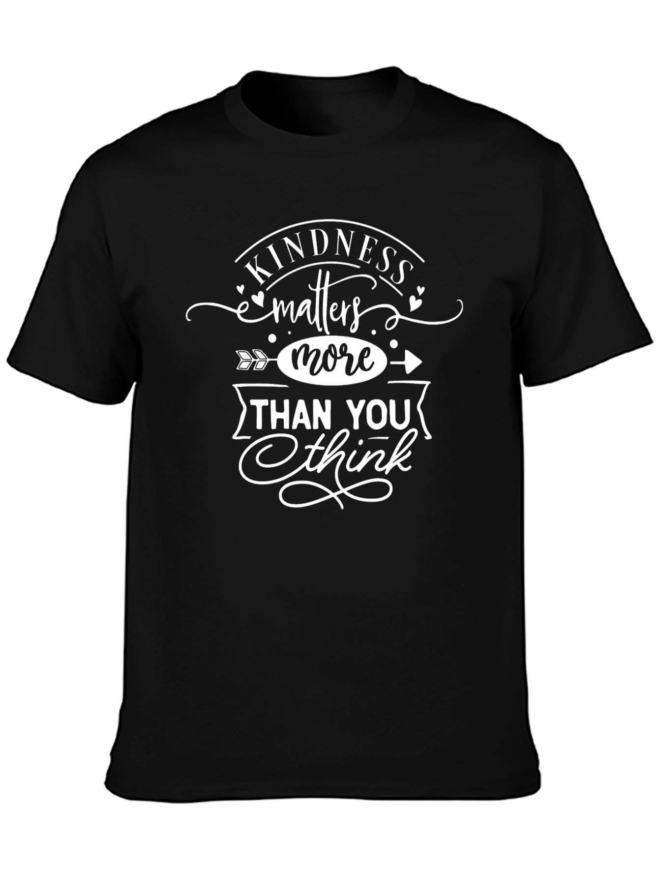 Kindness Matters More Black Graphic Tee
