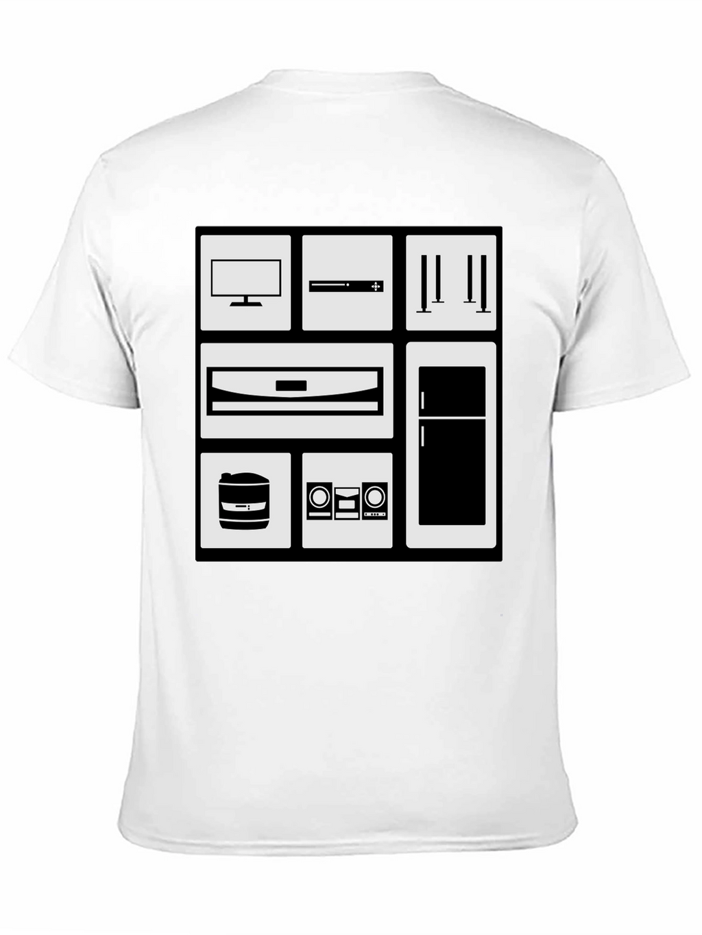 Appliance Icon Black Graphic Tee
