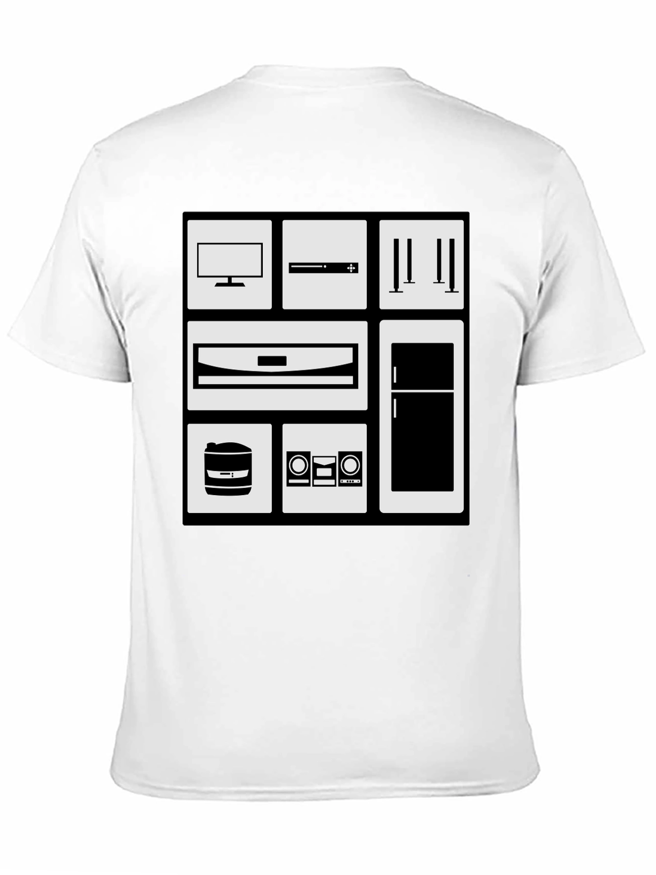 Appliance Icon Black Graphic Tee