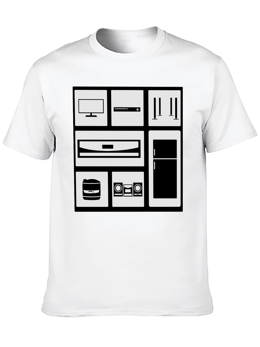 Appliance Icon Black Graphic Tee