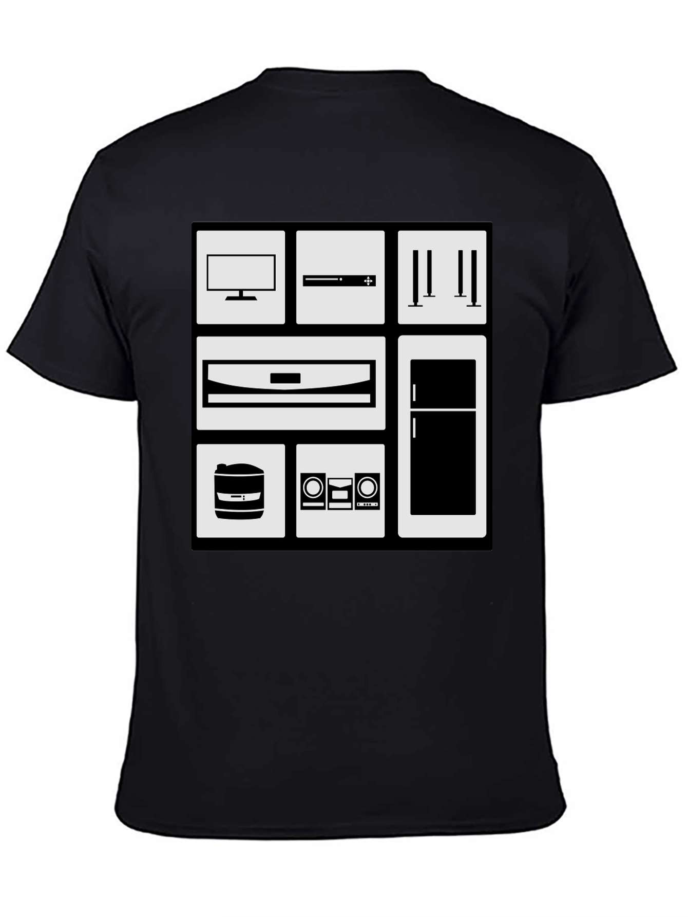 Appliance Icon Black Graphic Tee