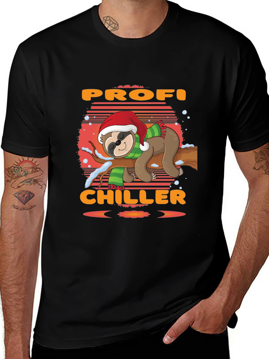 Profi Chiller Sloth Christmas T-Shirt