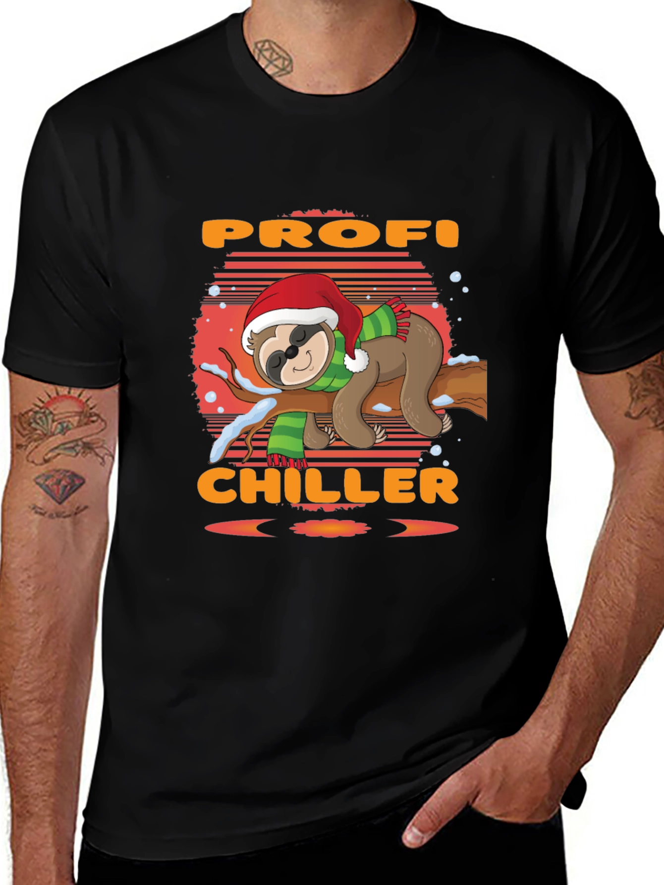 Profi Chiller Sloth Christmas T-Shirt