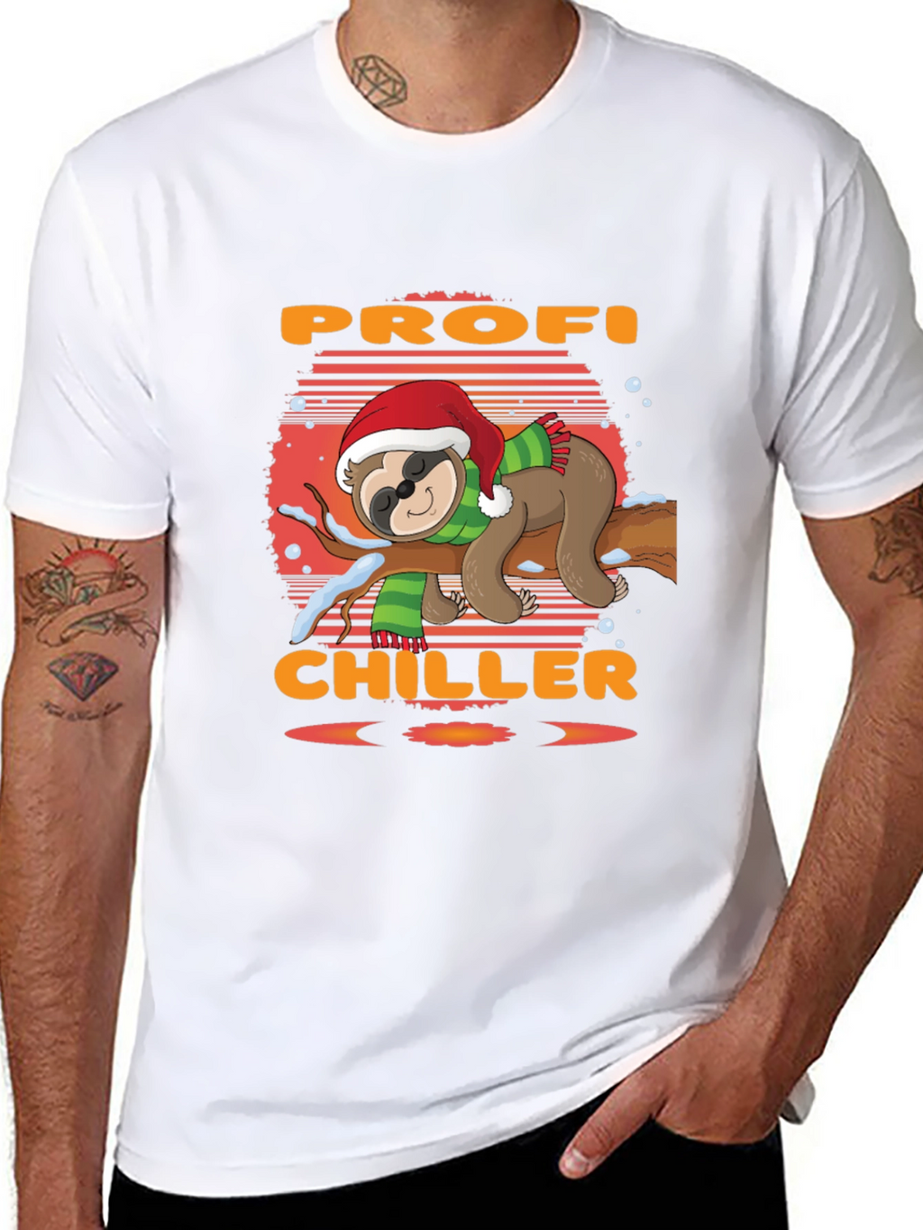 Profi Chiller Sloth Christmas T-Shirt