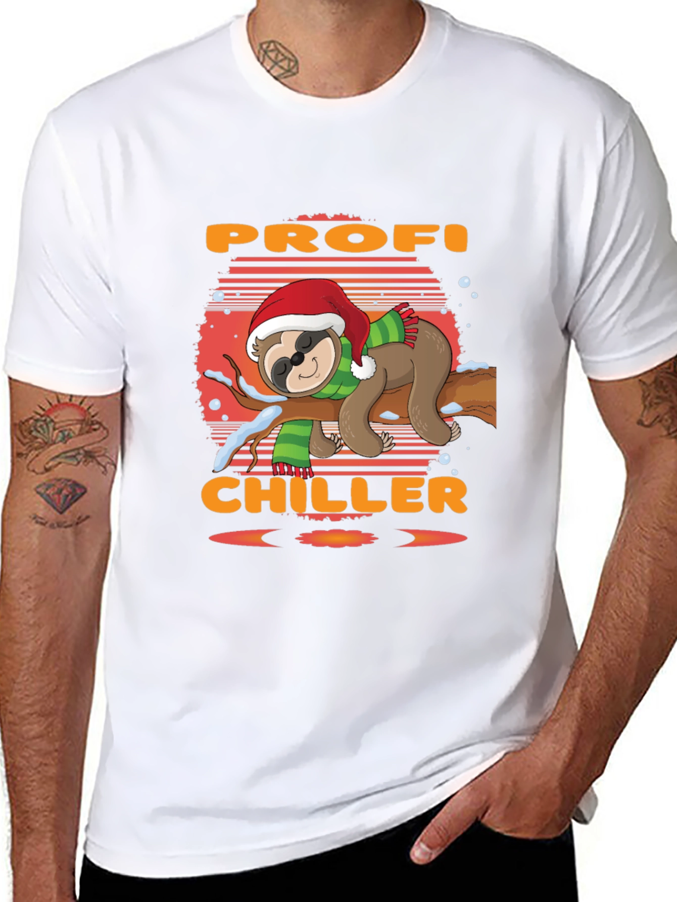 Profi Chiller Sloth Christmas T-Shirt