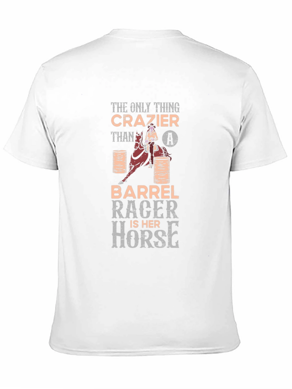 Crazy Barrel Racer & Horse Graphic T-Shirt