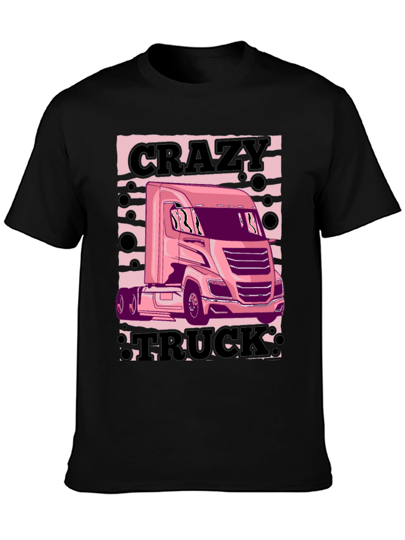 Crazy Truck Black T-Shirt
