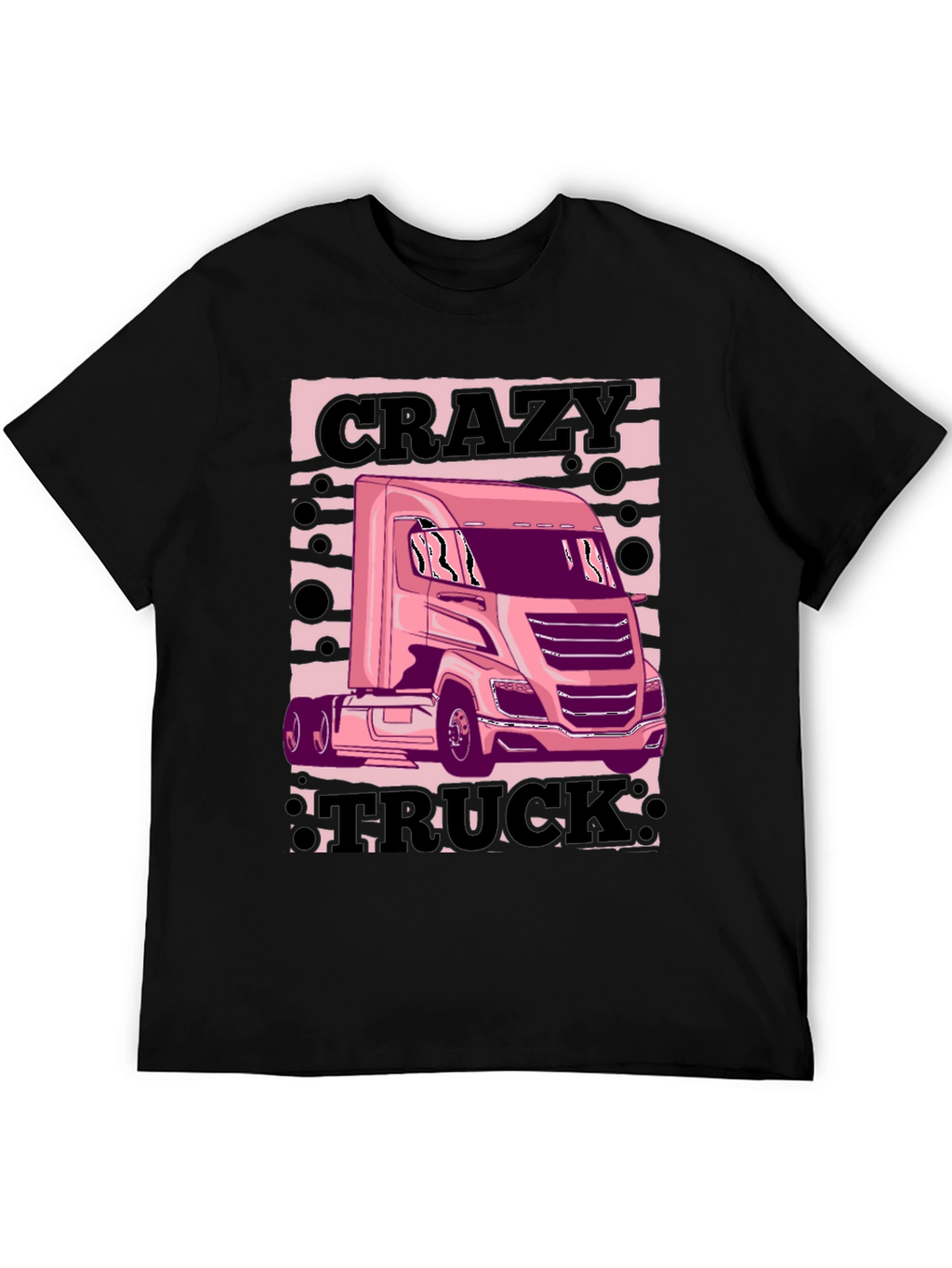 Crazy Truck Black T-Shirt