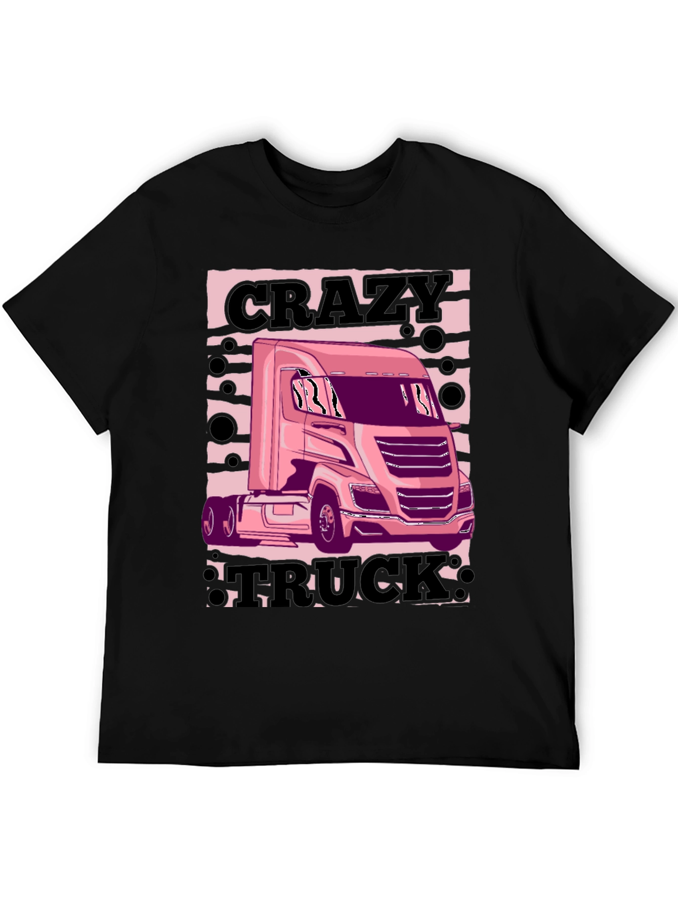 Crazy Truck Black T-Shirt