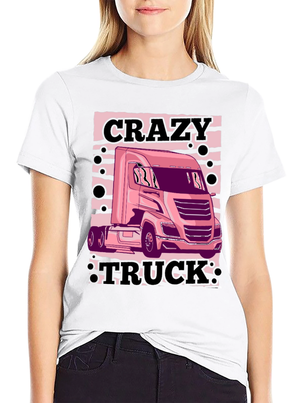 Crazy Truck Black T-Shirt