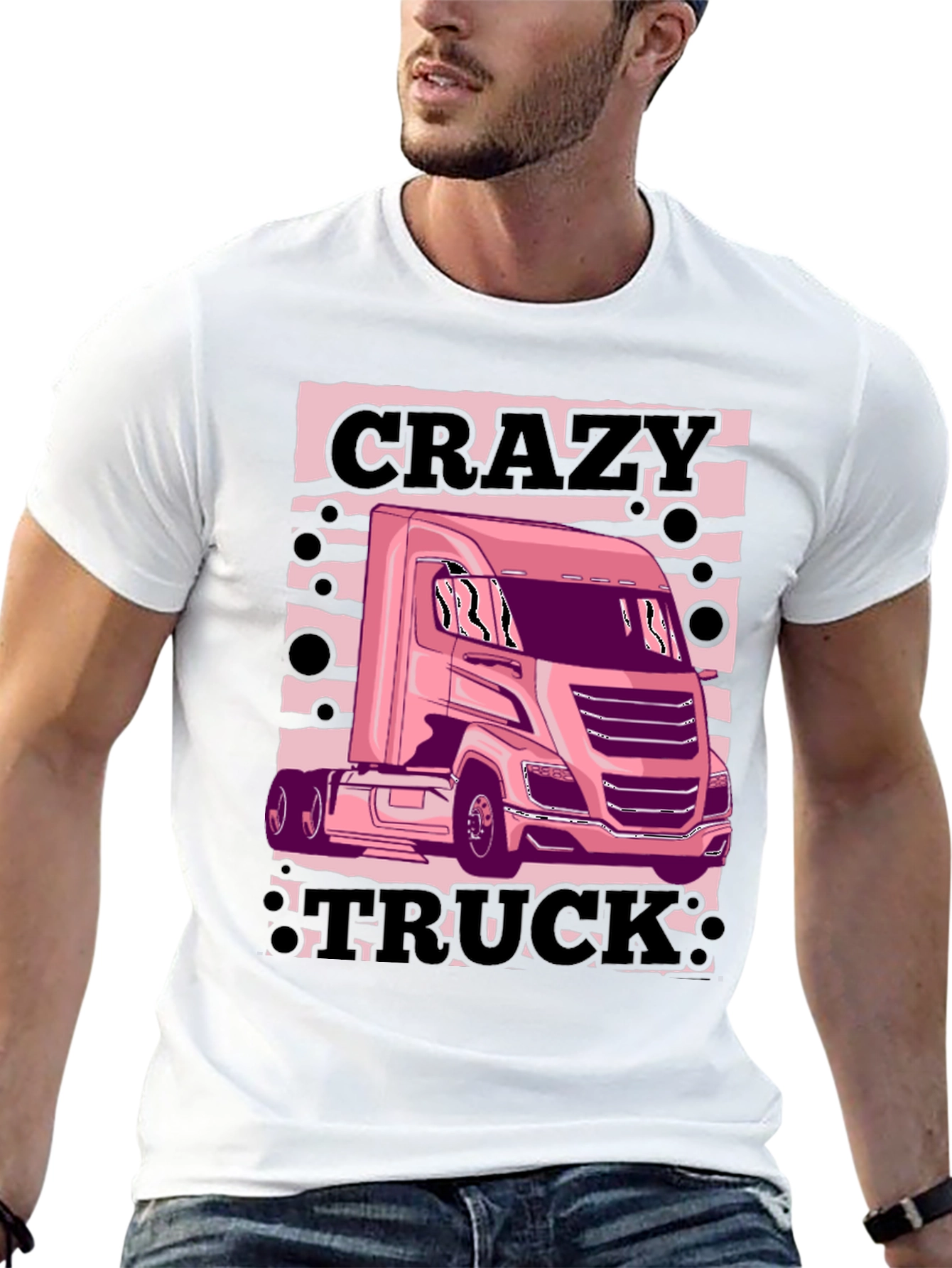Crazy Truck Black T-Shirt