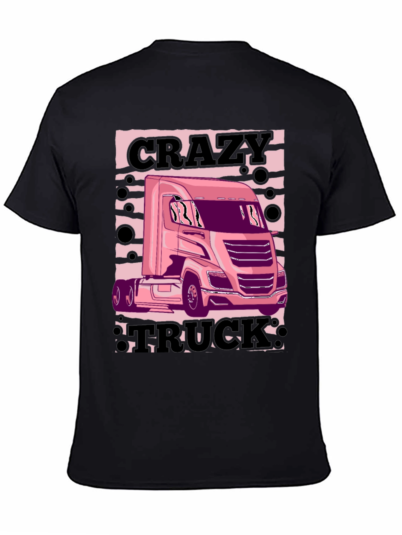Crazy Truck Black T-Shirt
