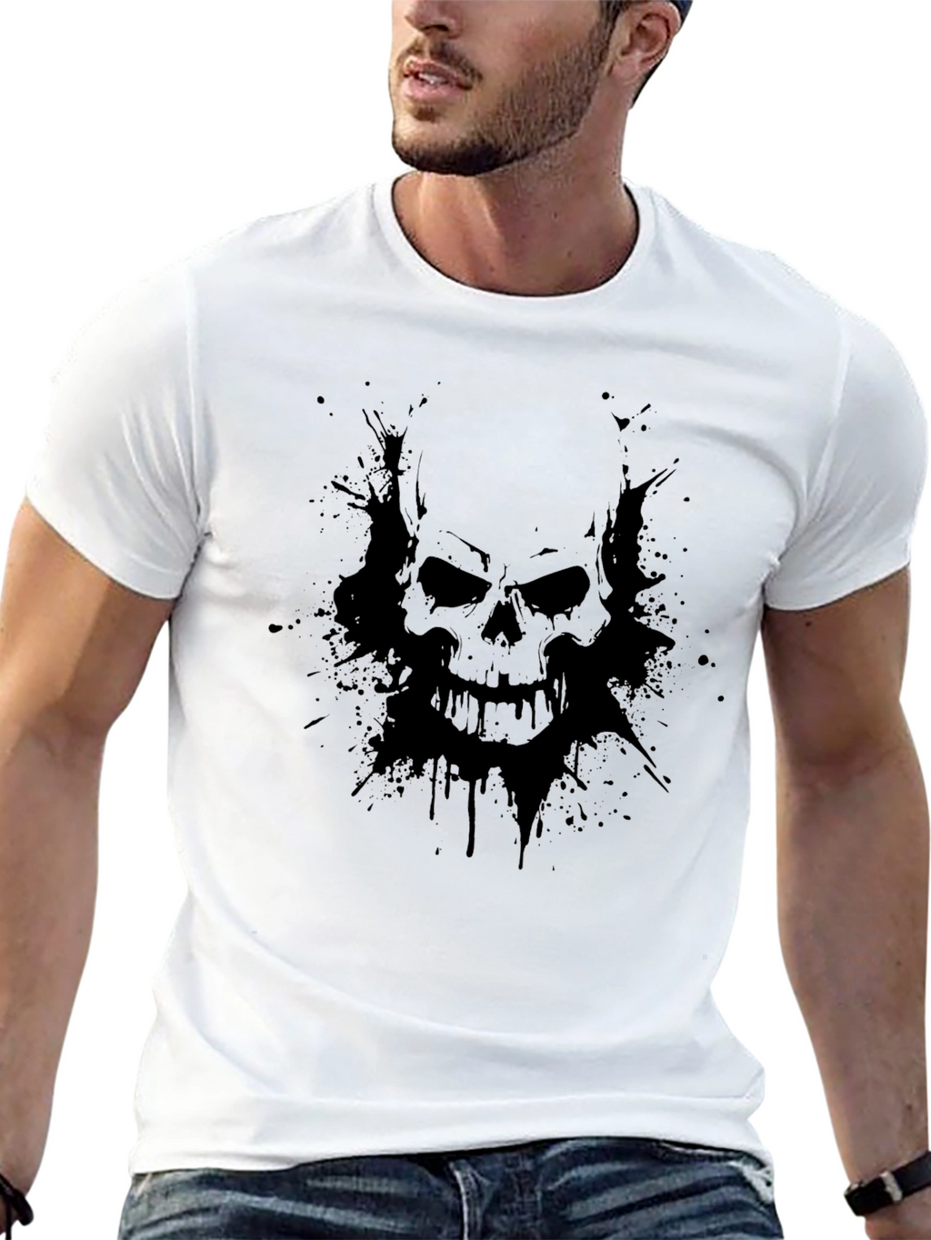 Skull Graphic Black T-Shirt