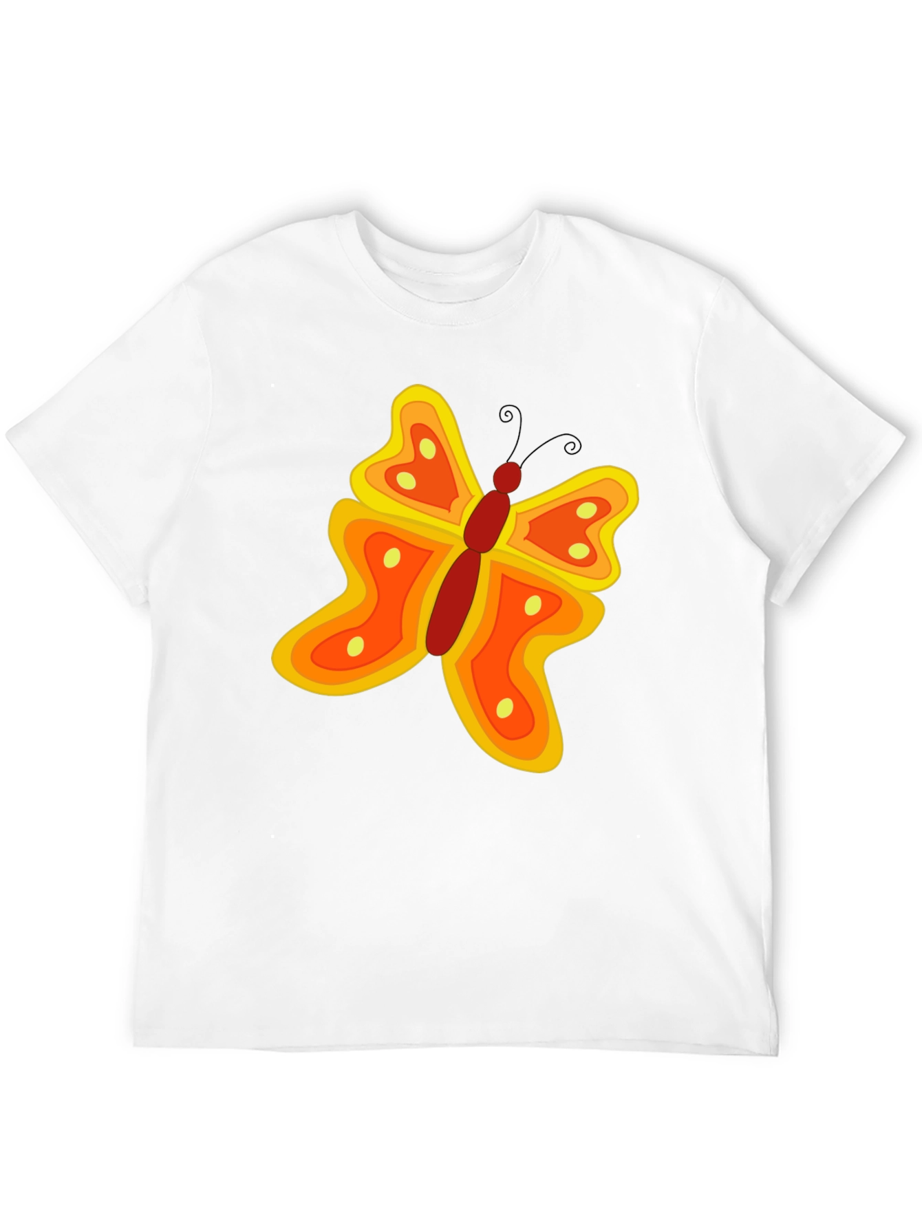 Butterfly Graphic Tee - Stylish Mens Black T-Shirt