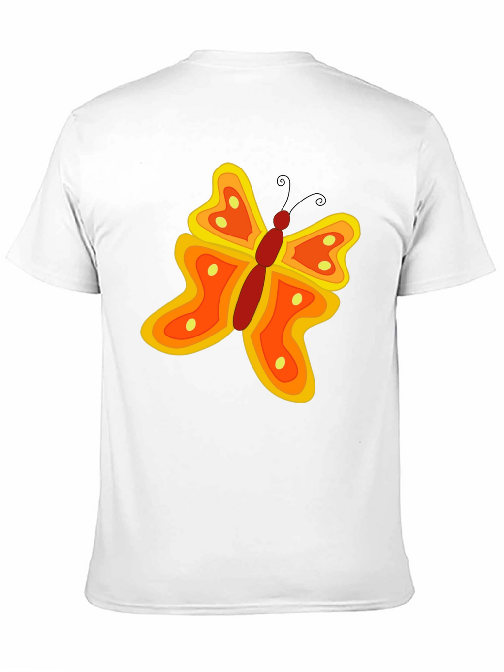 Butterfly Graphic Tee - Stylish Mens Black T-Shirt