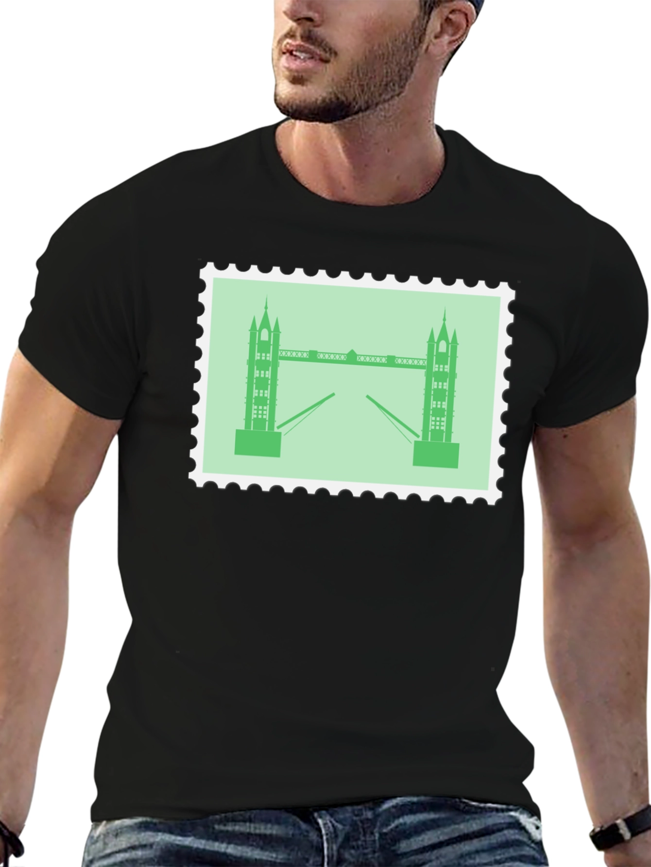London Bridge Stamp Style Tee