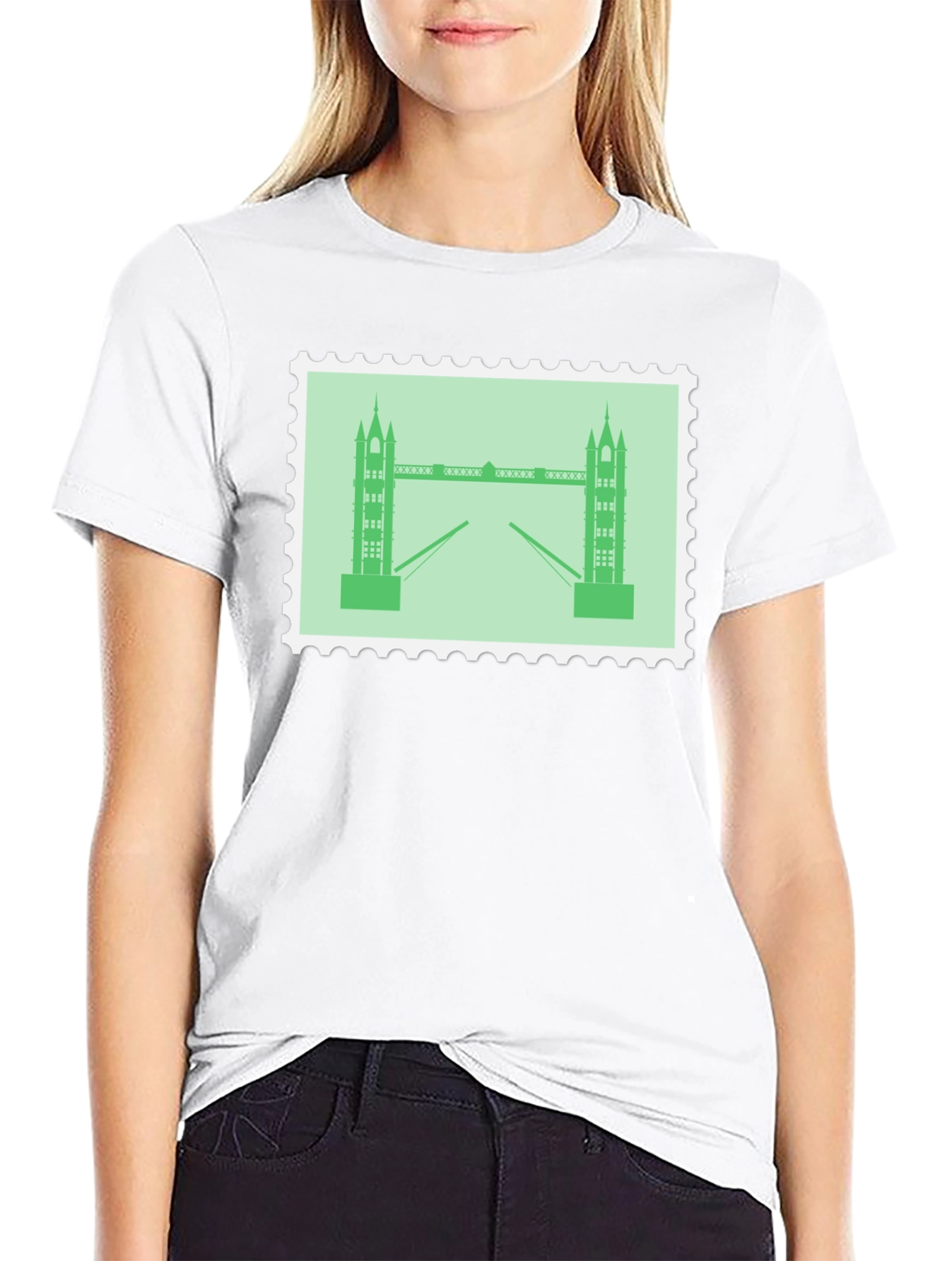 London Bridge Stamp Style Tee