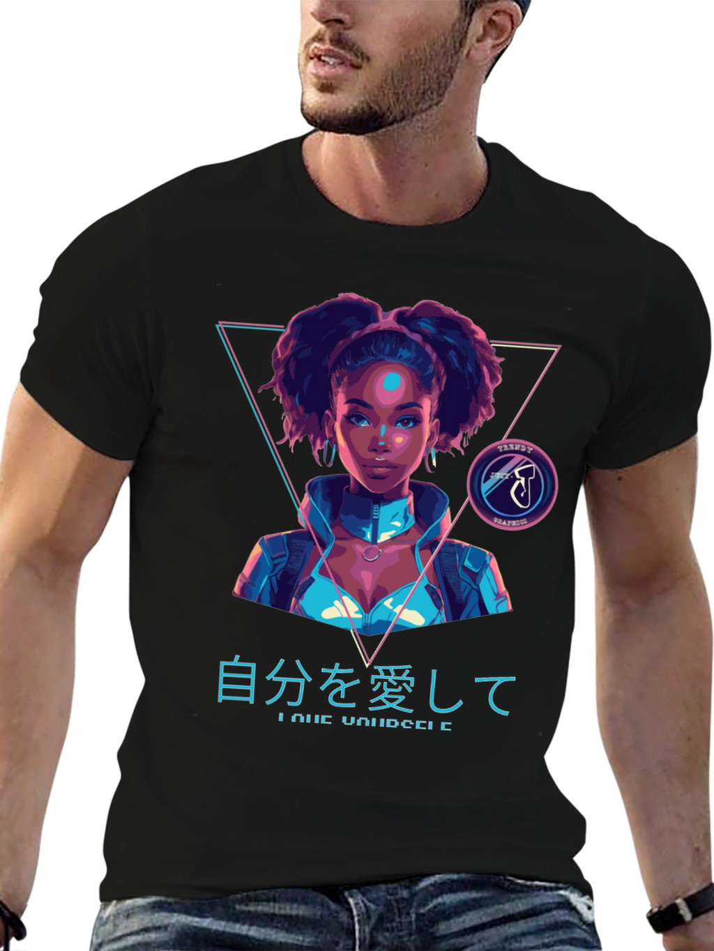 Cyberpunk Afro Girl T-Shirt