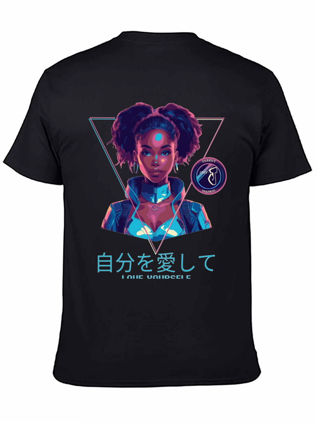Cyberpunk Afro Girl T-Shirt