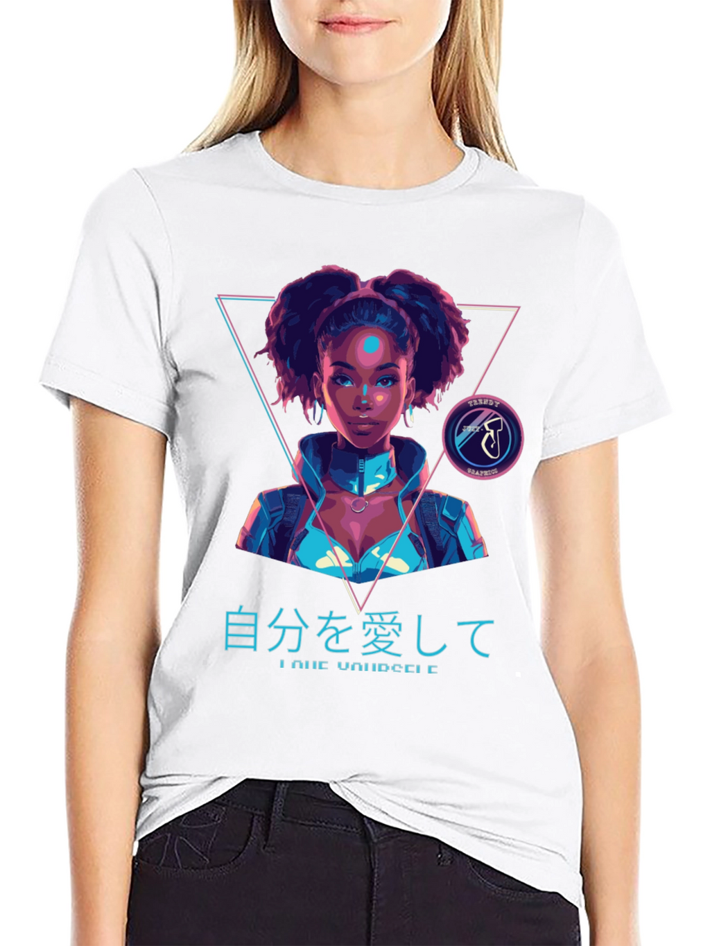 Cyberpunk Afro Girl T-Shirt