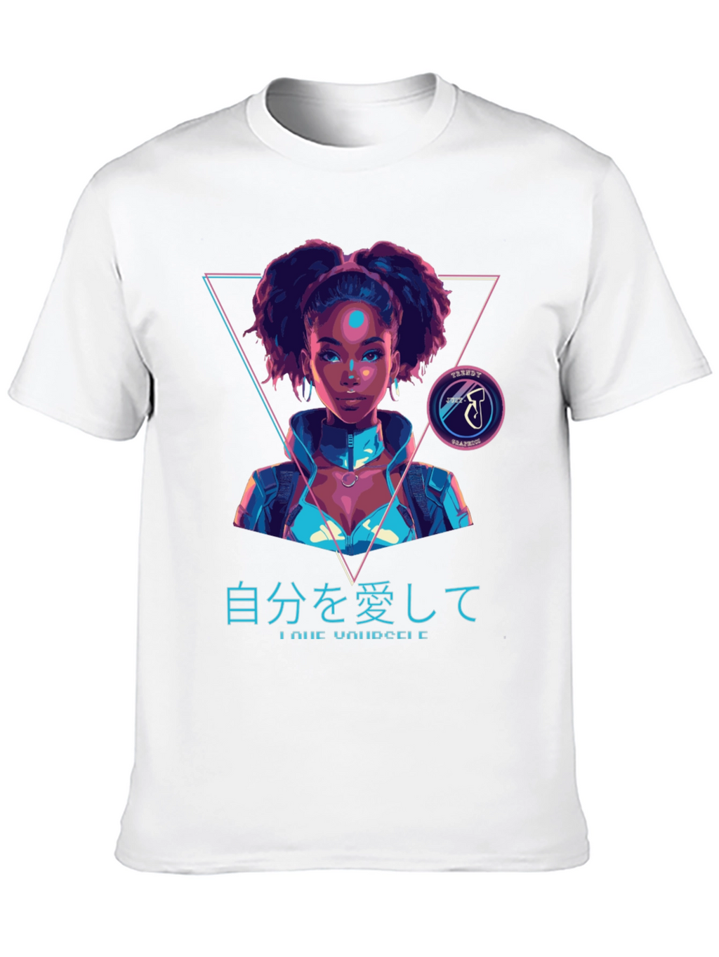 Cyberpunk Afro Girl T-Shirt
