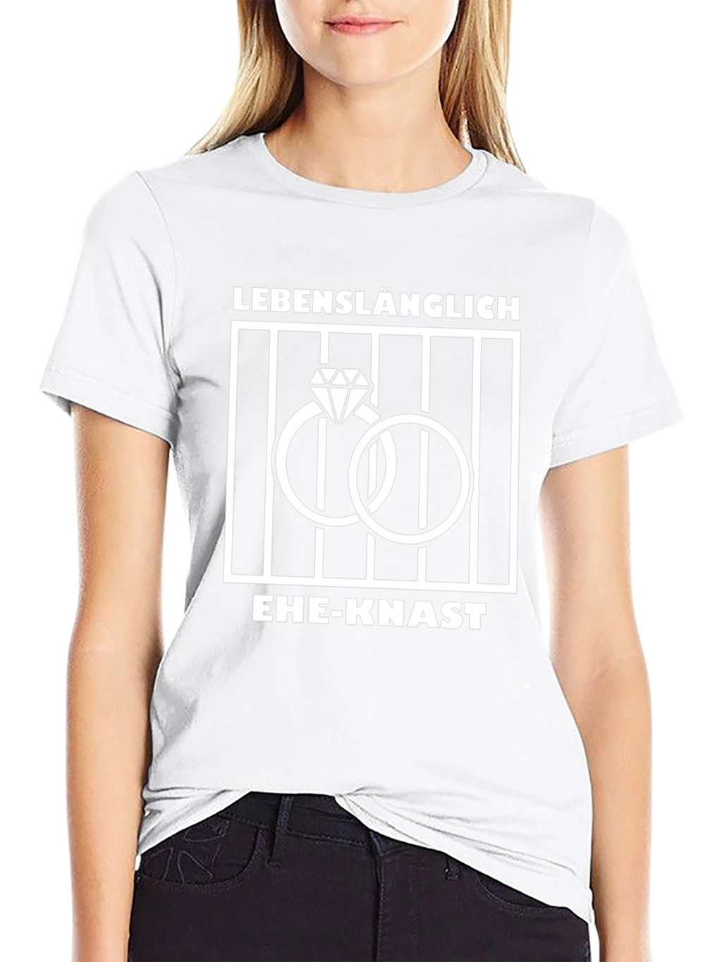 Lifelong Marriage Sentence T-Shirt - Funny Wedding Rings Design